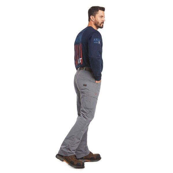 Ariat FR M4 Relaxed DuraLight Ripstop Boot Cut Pant in Gray